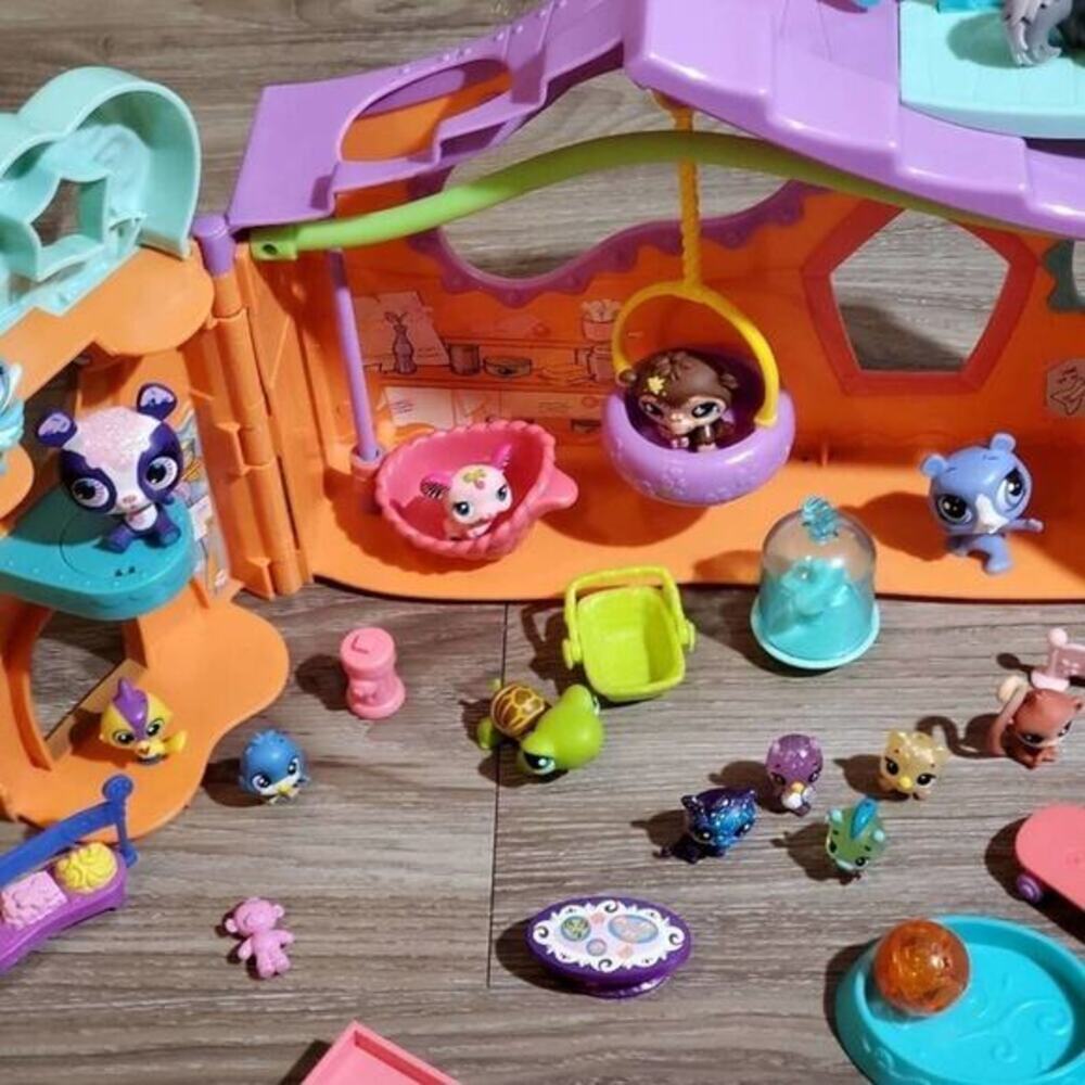 Littlest pet shop lot panda hamster monkey 2007 vintage pet clubhouse - Picture 9 of 13